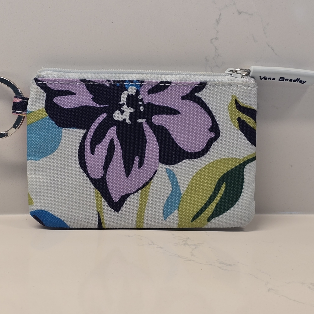 Vera Bradley Key & Card Holder - Purple, Blue, Green Floral